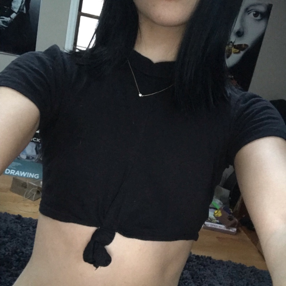 Black Crop Top